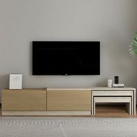 soporte de tv de madera nest - 180 x 30 x 36 cm - beige