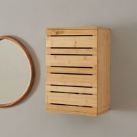 mueble de pared para bano epind bambu 50x33x20 cm - natural encasa