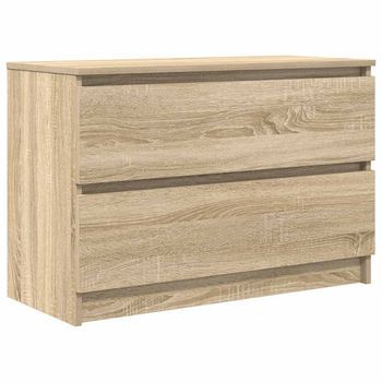 Mueble De Tv Roble Sonoma 80x35x54 Cm Madera De Ingeniería