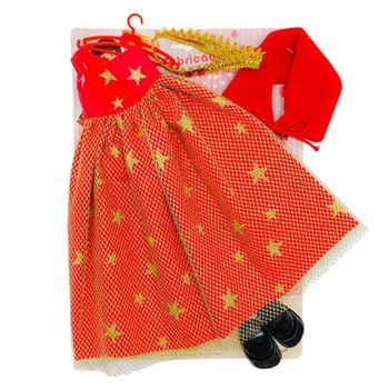 Folk Artesanía Set Ropa Muñeca Vestido Largo Edición Limitada Colección Sintra Simona Mari's Pepa's Naia