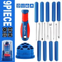 juego de destornilladores manuales magneticos phillipssl0ttedprickerextractor de clavosherramientas manuales multifuncion dobladas en u para madera 9 uds
