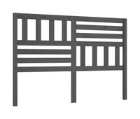 vidaxl cabecero de cama madera maciza de pino gris 156x4x100 cm