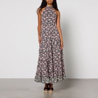 rixo jayne cotton midi dress - uk 6