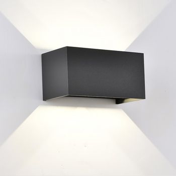 Aplique de exterior led davos double dim 2700k (4x6w)