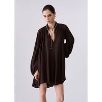 liu jo vestidos vestido corto en georgette para mujer