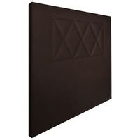 cabecero tapizado ares cabezal acolchado  tapizado en polipiel de alta gama  color chocolate  medida 110x110x5cm cama 105 cm