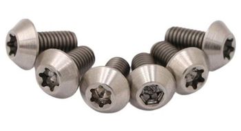 Tornillos de disco de titanio plateado pride racing t25