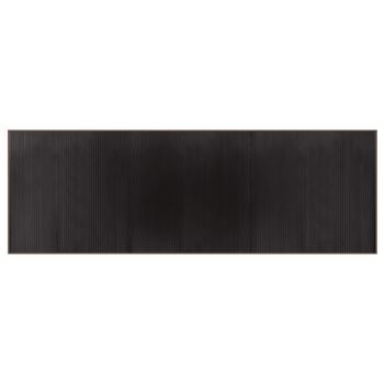 Alfombra De Salón | Alfombra Rectangular Bambú Marrón Oscuro 100x300 Cm