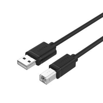 Cable USB 2.0 Unitek USB-A a USB-B 2 m Negro