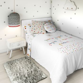 Funda Nórdica Reversible Jugar 100% Algodón Cama 90