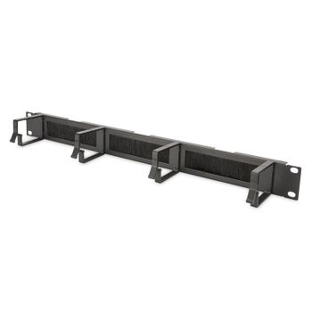 Digitus Panel de Gestión de Cables con Entradas de Cepillo + 4x Anillas de Aluminio 44x60 mm 19