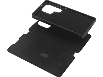 Funda móvil - ISY ISC-3150, Para Samsung Galaxy S25 Ultra, abatible, Negro