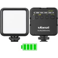 ulanzi vl49 iluminacion portatil para video y fotografia 3 zapatas frias recargable
