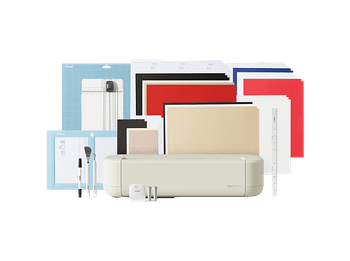 Plotter de corte - Cricut Explore™ 5 + pack Essential, Bluetooth y USB, Trabaja con +100 Materiales, Taupe