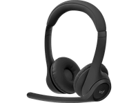 auriculares inalambricos - logitech zone 300 bluetooth microfonos volteable con cancelacion de ruido hasta 20h bateria multidispositivo negro
