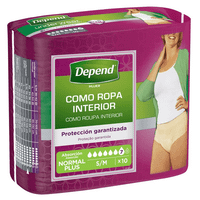 depend panal adulto extradiscreto normal sm mujer 10 uds