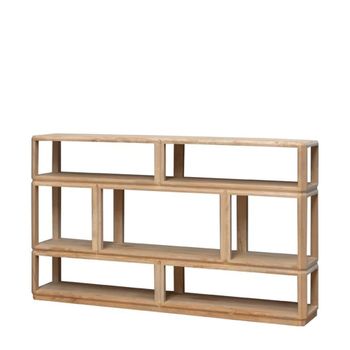 Estanteria de 4 pisos en madera beige