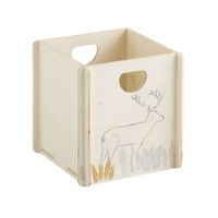 caja de almacenaje de madera montaje sin tornillos 31 x 31 x 31 cm
