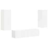 conjunto de mueble de tv 2 uds madera de ingenieria vidaxl