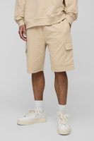 pantalon corto tall basico cargo regular beige