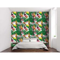 fotomural vinilo tucan y loro tropical 400 x 300 cm