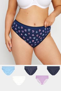 Yours Juego 5 Bragas Altas Corazones