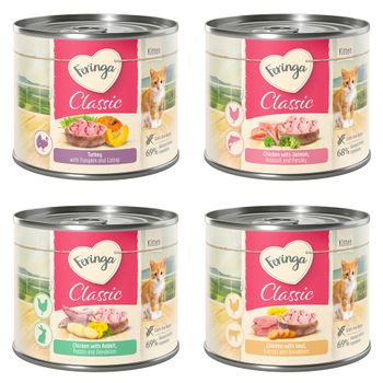 Feringa Kitten 24 x 200 g - Pack Ahorro - Pack mixto Classic: 3 variedades
