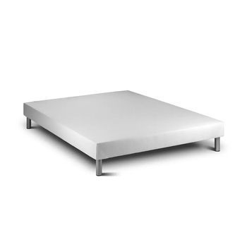 Base De Cama De Madera 15 Blanco  Metal 200 X 80 Cm