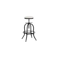taburete de bar industrial regulable en metal bronce