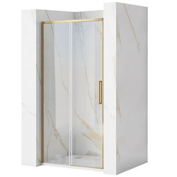 Puerta De Ducha Rea Rapid Slide Brush Gold 100