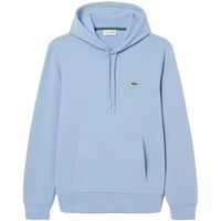 lacoste jersey fleece hoodie light blue para hombre