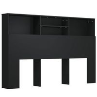 mueble cabecero negro 160x19x1035 cm vidaxl