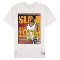 camiseta tracy mcgrady slam cover mitchell  ness blanca