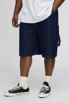 Plus Carabiner Detail Regular Carpenter Jorts, Azul