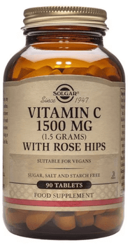 Solgar Vitamin C con Escaramujo 1500 mg 90 Comprimidos
