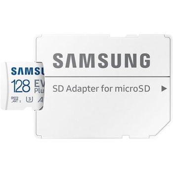 Samsung EVO Plus MicroSDXC 128 GB UHS-I U3 V30 Clase 10 con Adaptador