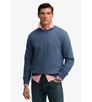 superdry para hombre m2013751a sudadera essential logo crew marino l casual algodon
