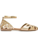 de porronet sandalias planas mujer 3101 oro dorado