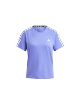 Camiseta de Running Adidas Own The Run 3 Bandas Mujer Azul