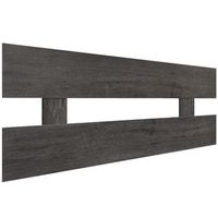 dhome cabecero ceniza 105cm horizontal estilo valla madera reciclada dm herrajes incluidos 105cm horizontal valla ceniza