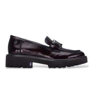 Xti para mujer. 14625803-BURDEOS Mocasines 146258 burdeos (39), 3 a 5cm, Ninguno, Casual, Granate, Clásico, Charol