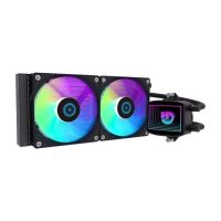 refrigeracion liquida hiditec lq240 argb 240mm 2 ventiladores pwm aluminio teflon
