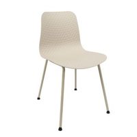 silla de diseno moderno fabricada en polipropileno para comedor - 80 x 445 x 54 cm - beige