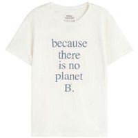 ecoalf camiseta t-shirt lovisa blanc col rond para mujer