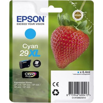 Epson T2992 Cartucho Cian XL XP-235/XP-332/XP-335/XP-432/XP-435