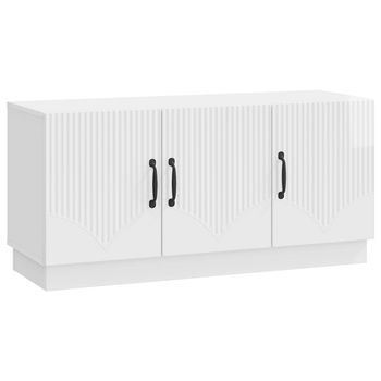 Mueble De Tv Brillante 99 X 34,5 X 47 Cm Madera De Ingeniería Vidaxl