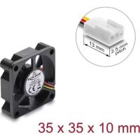 refrigeracion aire delock 12 v 35x35x10 mm pc lufter negro compacto