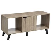 mueble tv ceda efecto roble natural negro - 5five 100x47x32cm