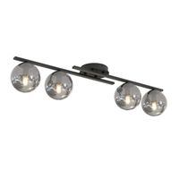 lampara de techo dremo grafito 4 luces