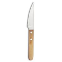 juego de 6 cuchillos de carne  madera